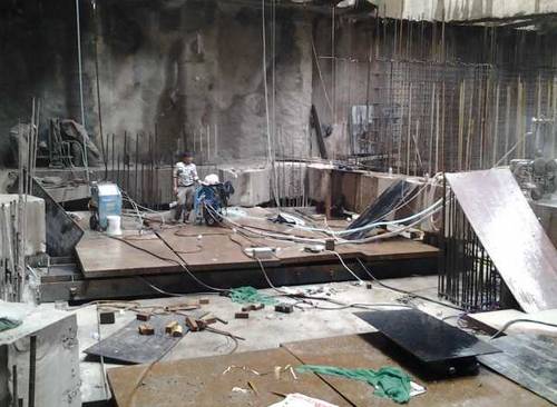 基坑支撐梁拆除切割